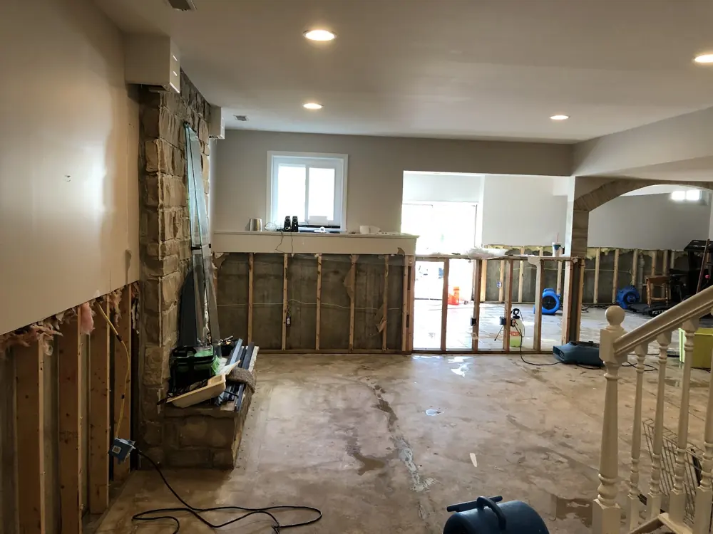 Restoration equipment on a Vista job
