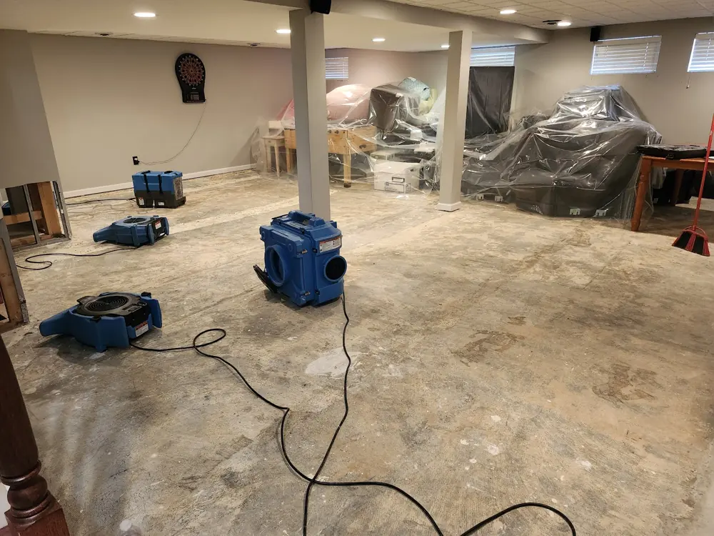 Restoration equipment on a Vista job