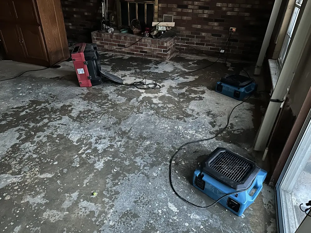 Restoration equipment on a Vista job