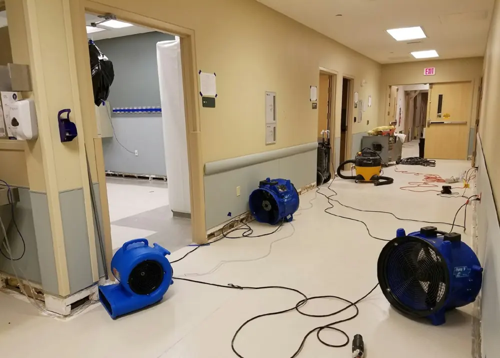 Restoration equipment on a Vista job