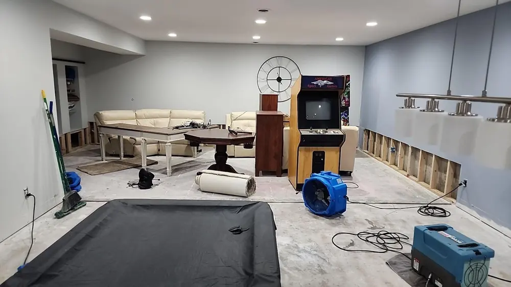 Restoration equipment on a Vista job